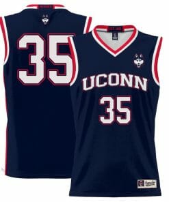 Samson Johnson Jersey UConn Huskies College Basketball No Name Navy #35