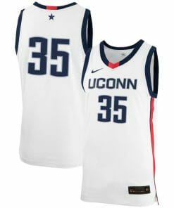 Samson Johnson Jersey UConn Huskies College Basketball No Name White #35