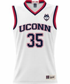 Samson Johnson Jersey UConn Huskies College Basketball White 351 1
