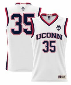 Samson Johnson Jersey UConn Huskies College Basketball White #35