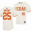 Scott Bryant Jersey Texas Longhorns College Baseball Full-Button Natural #25