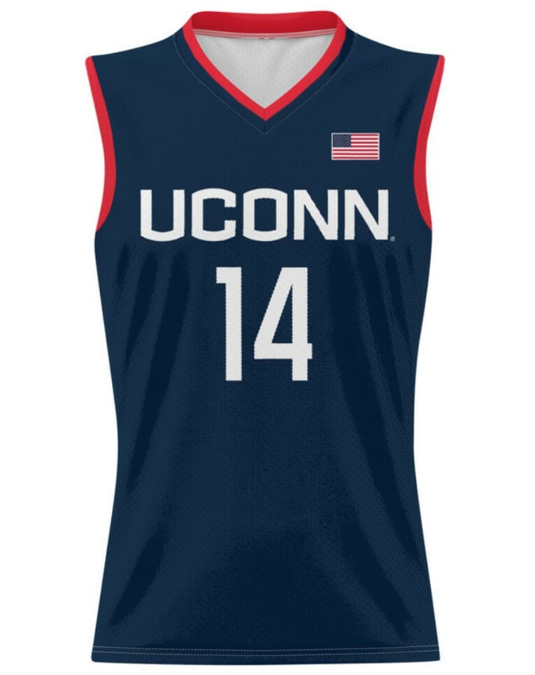 Dorka Juhász Jersey UConn Huskies College Basketball Navy #14 3 Dorka Juhász Jersey UConn Huskies College Basketball Navy #14 - Image 3