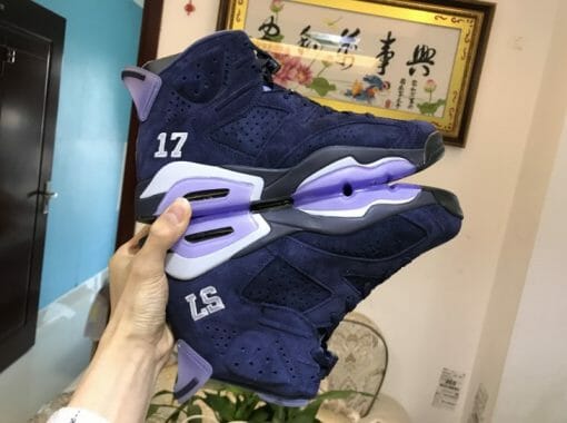 Air Jordan 6 Blue Suede - Image 3