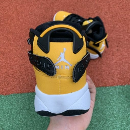 Air Jordan 6 Rings Crowns Black And Yellow - Image 3
