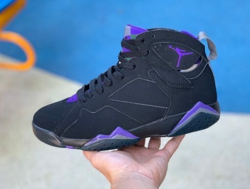 Air Jordan 7 Black Purple Ray Allen - Image 3