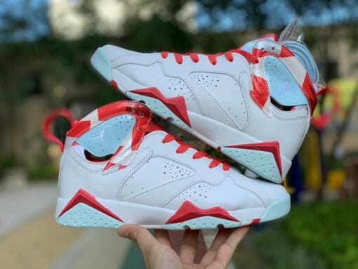 Air Jordan 7 Topaz Mist Candy White - Image 3