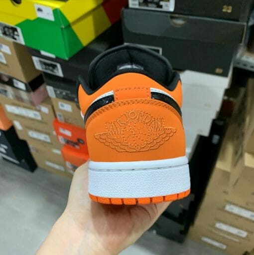 Air Jordan 1 Low Black and White Orange - Image 2