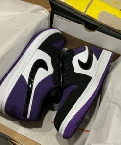 Air Jordan 1 Low Black Purple Grape