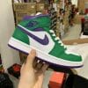 Air Jordan 1 Mid Hulk White Purple Green