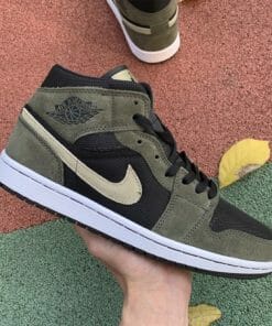 Air Jordan 1 Mid Olive Green