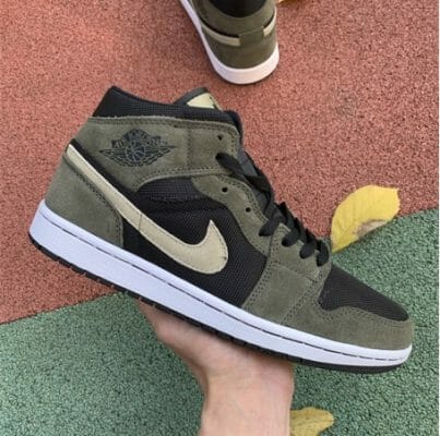 Air Jordan 1 Mid Olive Green