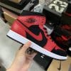 Air Jordan 1 Mid Reverse Black Red