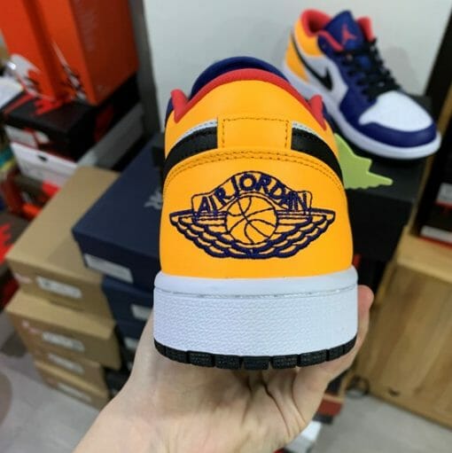 Air Jordan 1 Low Blue Yellow - Image 4