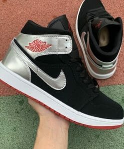 Air Jordan 1 Mid Mirror Silver