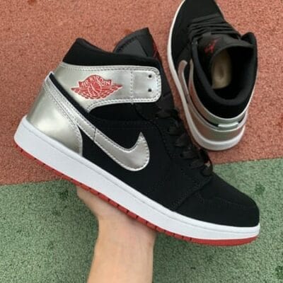Air Jordan 1 Mid Mirror Silver