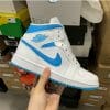 Air Jordan 1 Mid North Carolina White Blue
