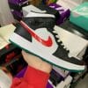 Air Jordan 1 Mid Red And Yellow Color Hook
