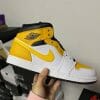 Air Jordan 1 Mid White And Yellow