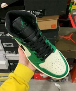Air Jordan 1 Mid White Green