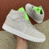 Air Jordan 1 Mid Zebra Pattern Gray Light