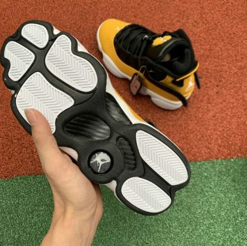 Air Jordan 6 Rings Crowns Black And Yellow
