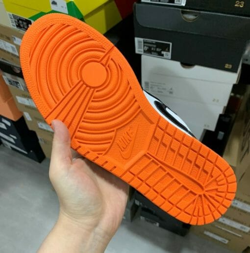 Air Jordan 1 Low Black and White Orange