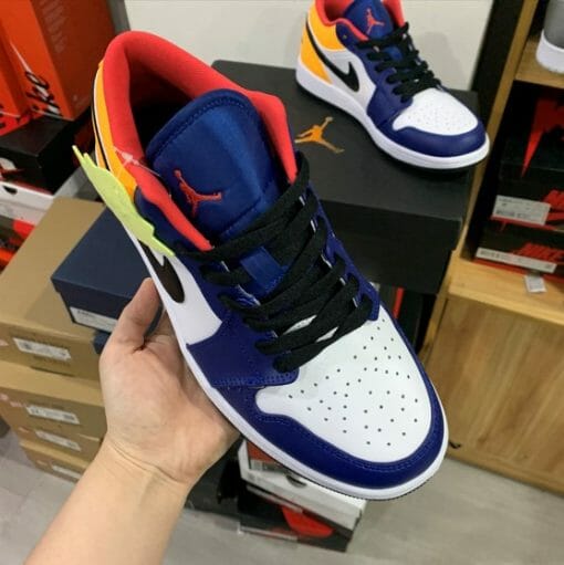 Air Jordan 1 Low Blue Yellow - Image 3