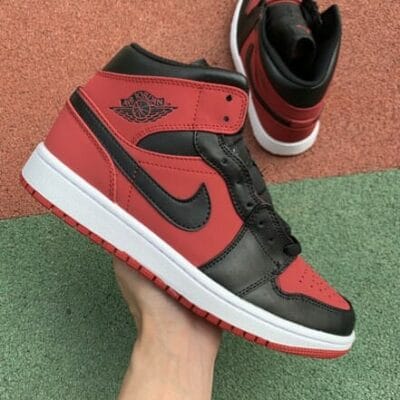 Air Jordan 1 Mid Black And Red 12 Air Jordan 1 Mid Black And Red