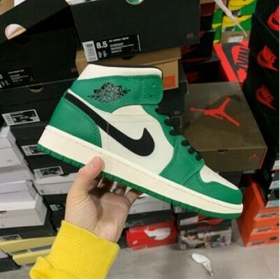 Air Jordan 1 Mid White Green 14 Air Jordan 1 Mid White Green