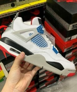 Air Jordan 4 SE White Red Blue Cement