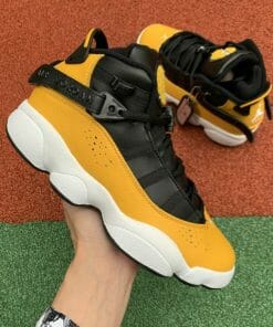 Air Jordan 6 Rings Crowns Black And Yellow