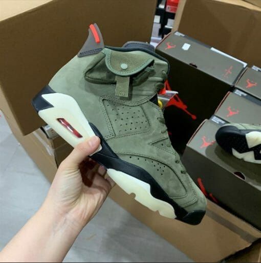 Air Jordan 6 x Travis Scott Army Green