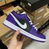 Air Jordan 1 Low Black Purple Toe Grape