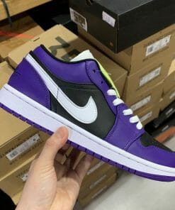 Air Jordan 1 Low Black Purple Toe Grape