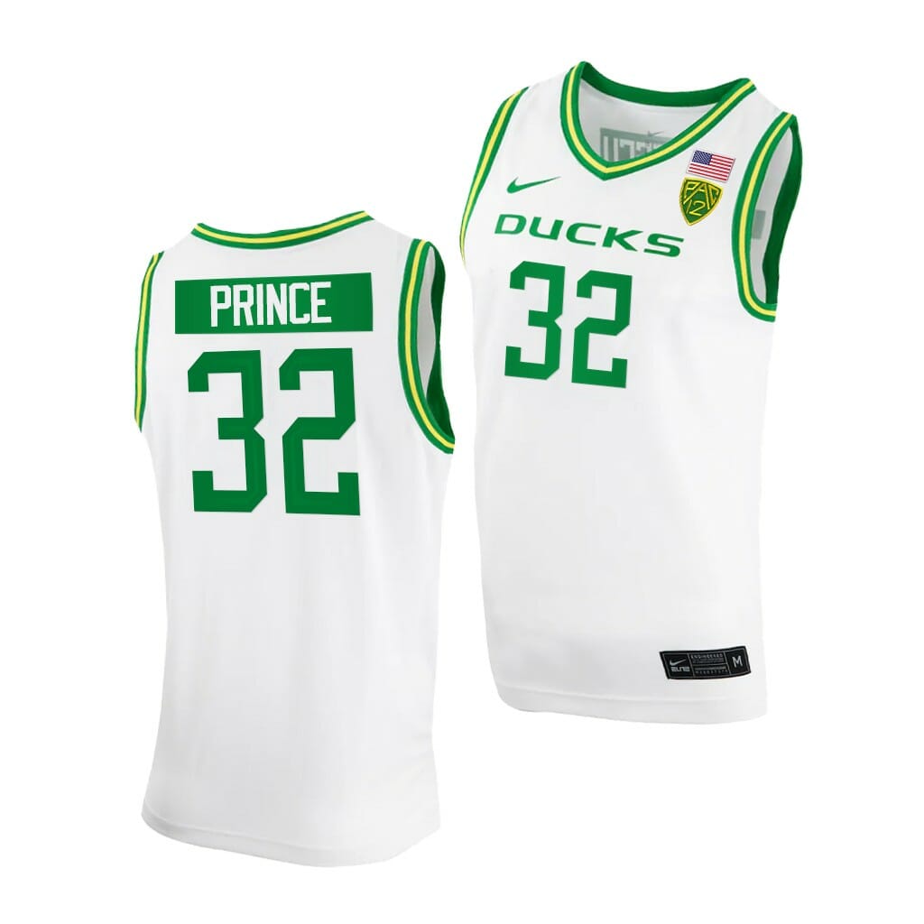 Sedona Prince Jersey Oregon Ducks College Basketball NCAA eligibility Jersey 2023 WNBA Draft White #32 1 Sedona Prince Jersey Oregon Ducks College Basketball NCAA eligibility Jersey 2023 WNBA Draft White #32
