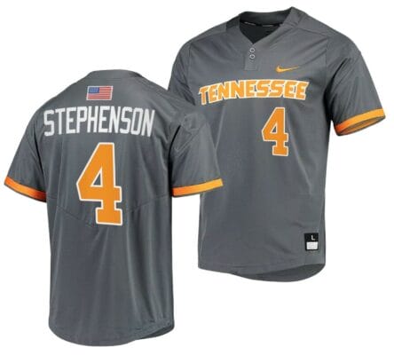 Seth Stephenson Jersey Tennessee Volunteers College Baseball Grey #4