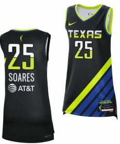 Stephanie Soares Jersey Rebel Edition Dallas Wings College Basketball 2023 WNBA Draft Black #25