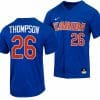 Sterlin Thompson Jersey Florida Gators College Baseball Full-Button Royal #26 3 Sterlin Thompson Jersey Florida Gators College Baseball Full-Button Royal #26
