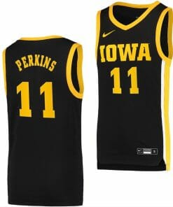 Tony Perkins Jersey Iowa Hawkeyes College Basketball Black Swingman #11