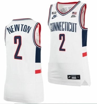 Tristen Newton Jersey UConn Huskies College Basketball Alumni White #2