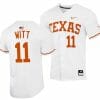Tanner Witt Jersey Texas Longhorns Baseball NCAA College 2023 MLB Draft Top prospects White #11