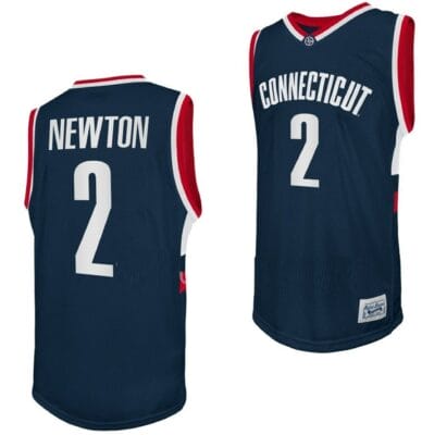 Tristen Newton Jersey UConn Huskies College Basketball Navy Retro #2 8 Tristen Newton Jersey UConn Huskies College Basketball Navy Retro #2
