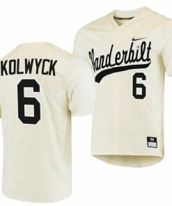 Tate Kolwyck Jersey Vanderbilt Commodores College Baseball Replica Cream #6