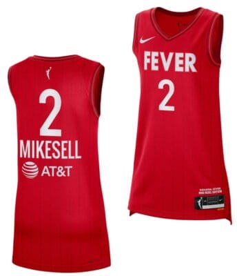 Taylor Mikesell Jersey Rebel Edition Indiana Fever College Basketball 2023 WNBA Draft Red #2