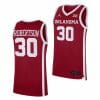 Taylor Robertson Jersey Oklahoma Sooners College Basketball NCAA eligibility Jersey 2023 WNBA Draft Red #30 2 Taylor Robertson Jersey Oklahoma Sooners College Basketball NCAA eligibility Jersey 2023 WNBA Draft Red #30