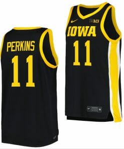 Tony Perkins Jersey Iowa Hawkeyes College Basketball Black #11