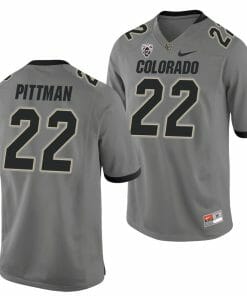 Toren Pittman Jersey Colorado Buffaloes College Football Game Gray #22