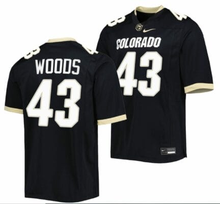 Trevor Woods Jersey Colorado Buffaloes College Football Untouchable Replica Black #43 8 Trevor Woods Jersey Colorado Buffaloes College Football Untouchable Replica Black #43