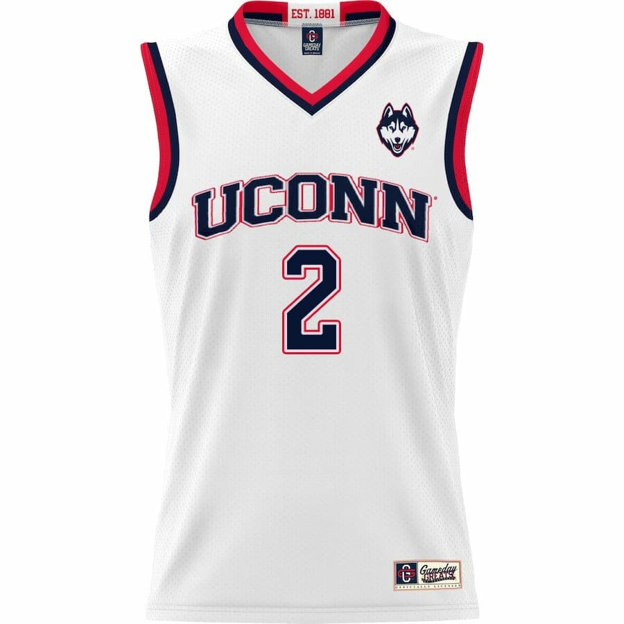 Tristen Newton Jersey UConn Huskies College Basketball White #2 3 Tristen Newton Jersey UConn Huskies College Basketball White #2 - Image 3