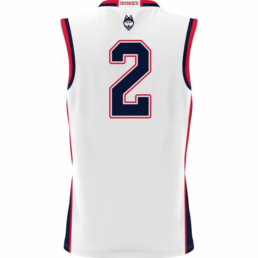 Tristen Newton Jersey UConn Huskies College Basketball White #2 2 Tristen Newton Jersey UConn Huskies College Basketball White #2 - Image 2